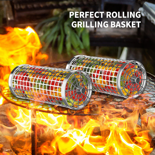 Rolling Grill Basket